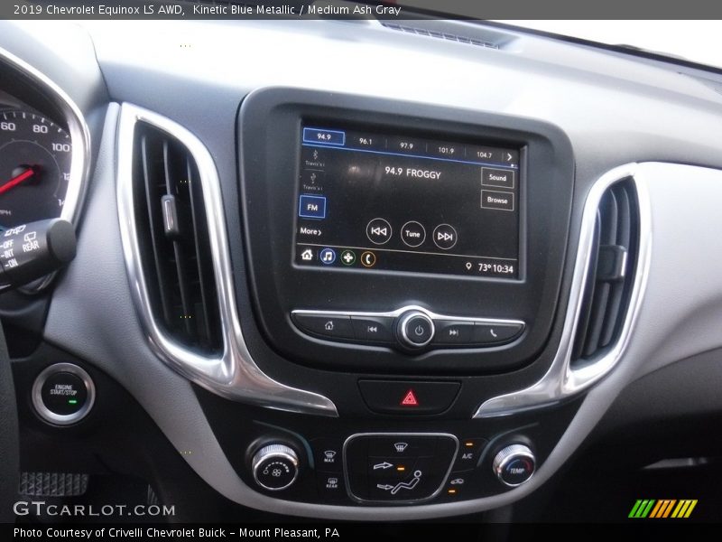 Kinetic Blue Metallic / Medium Ash Gray 2019 Chevrolet Equinox LS AWD