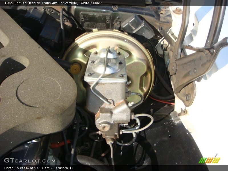 White / Black 1969 Pontiac Firebird Trans Am Convertible