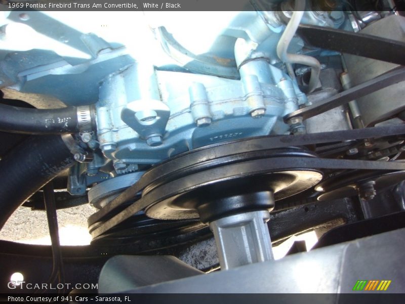 White / Black 1969 Pontiac Firebird Trans Am Convertible