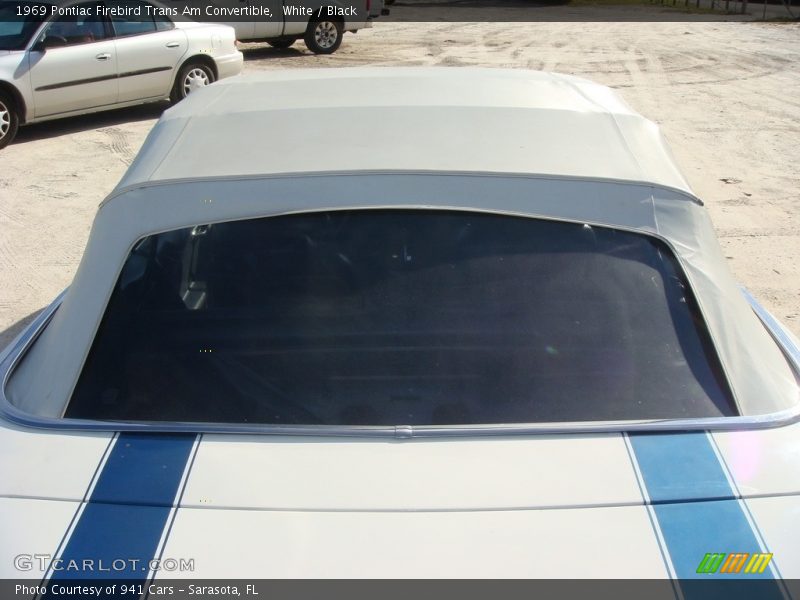 White / Black 1969 Pontiac Firebird Trans Am Convertible