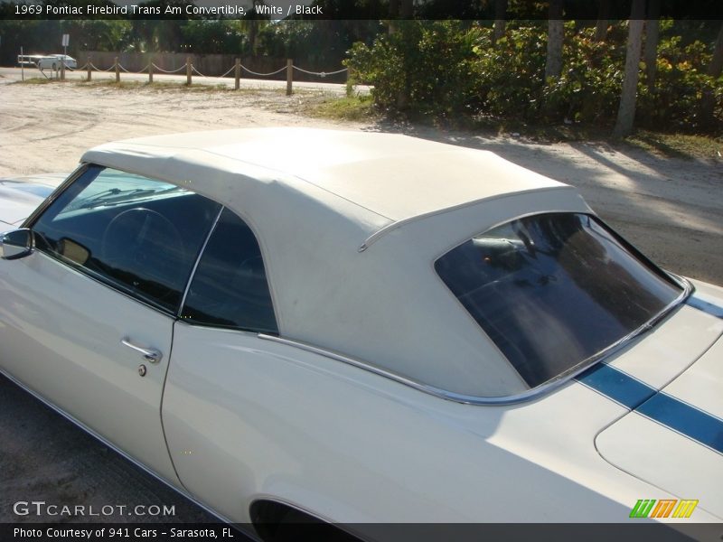 White / Black 1969 Pontiac Firebird Trans Am Convertible