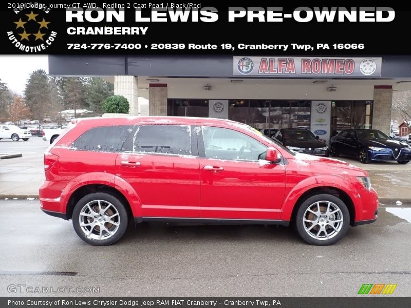 Redline 2 Coat Pearl / Black/Red 2019 Dodge Journey GT AWD