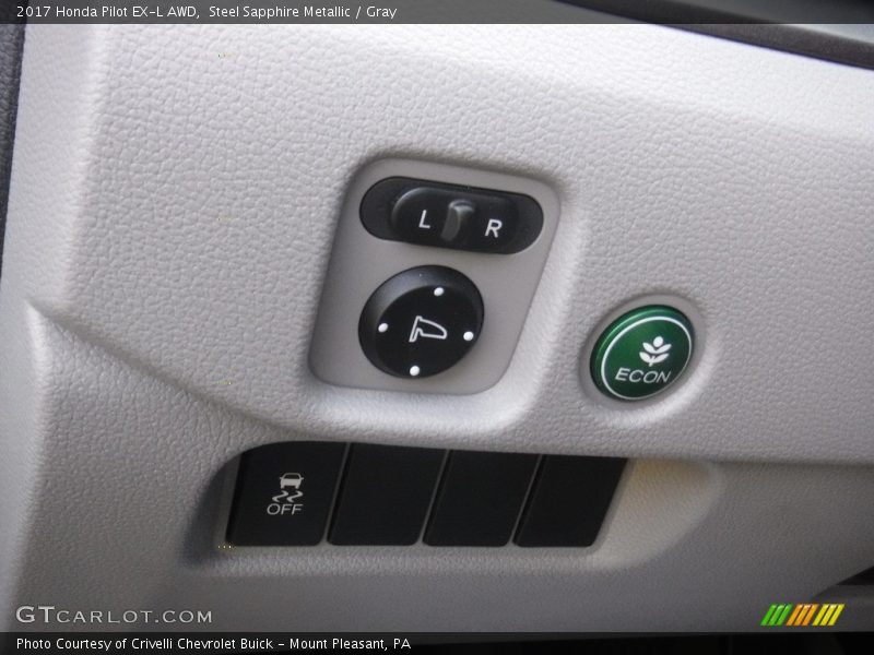 Steel Sapphire Metallic / Gray 2017 Honda Pilot EX-L AWD