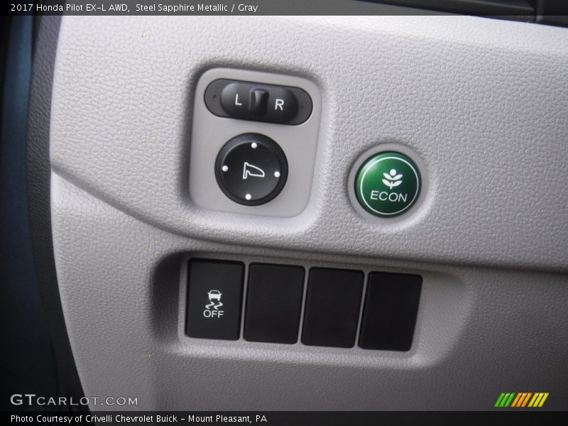 Steel Sapphire Metallic / Gray 2017 Honda Pilot EX-L AWD