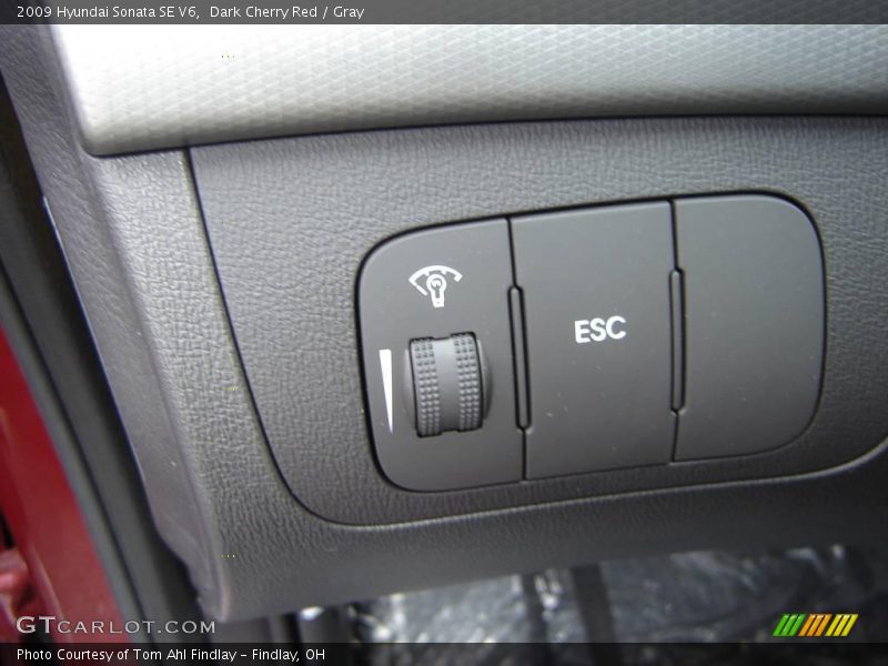 Dark Cherry Red / Gray 2009 Hyundai Sonata SE V6