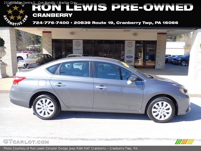 Gun Metallic / Marble Gray 2016 Nissan Sentra S