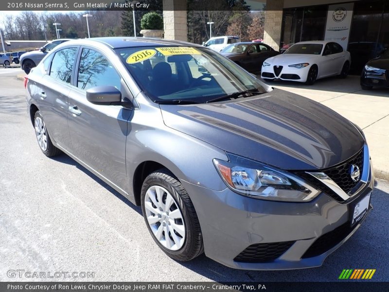 Gun Metallic / Marble Gray 2016 Nissan Sentra S