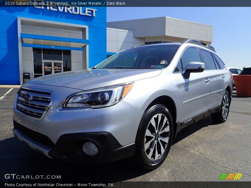 Ice Silver Metallic / Slate Black 2016 Subaru Outback 2.5i Limited