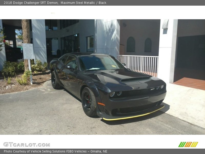 Maximum Steel Metallic / Black 2018 Dodge Challenger SRT Demon