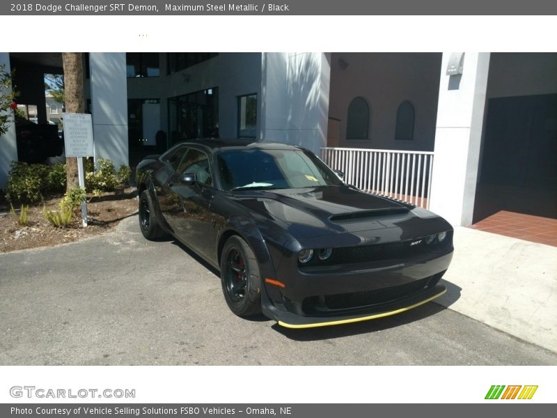 Maximum Steel Metallic / Black 2018 Dodge Challenger SRT Demon