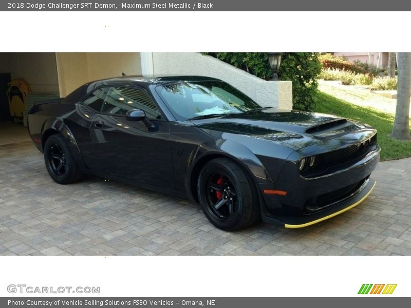 Maximum Steel Metallic / Black 2018 Dodge Challenger SRT Demon