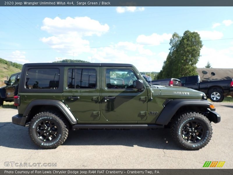 Sarge Green / Black 2020 Jeep Wrangler Unlimited Willys 4x4