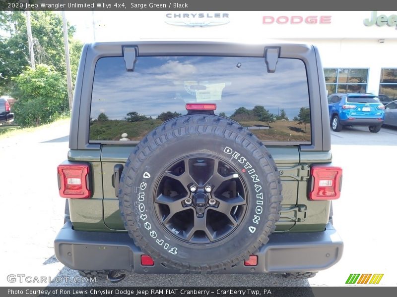 Sarge Green / Black 2020 Jeep Wrangler Unlimited Willys 4x4