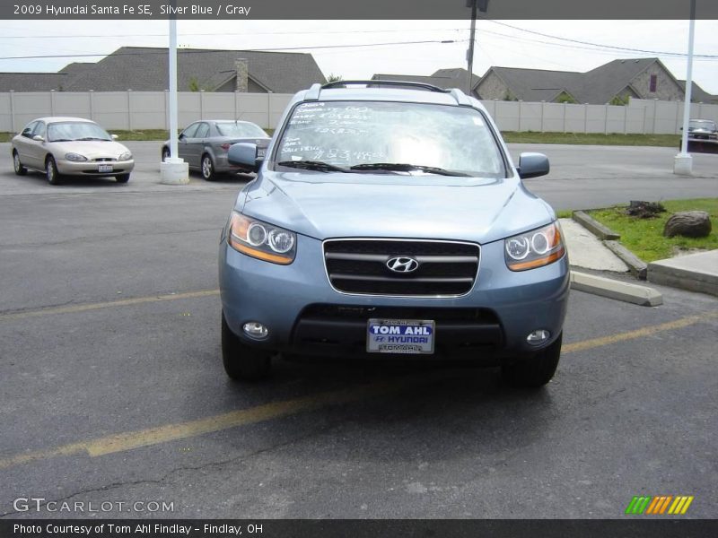 Silver Blue / Gray 2009 Hyundai Santa Fe SE