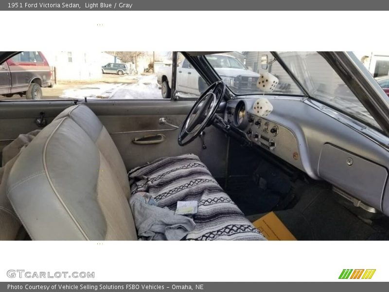 Light Blue / Gray 1951 Ford Victoria Sedan