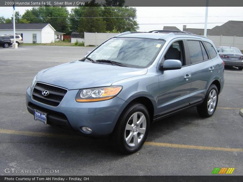 Silver Blue / Gray 2009 Hyundai Santa Fe SE