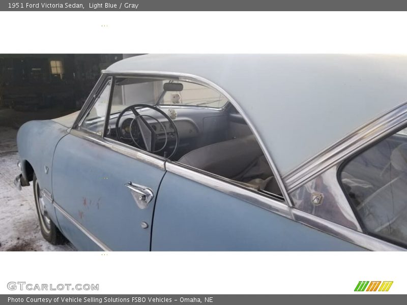 Light Blue / Gray 1951 Ford Victoria Sedan