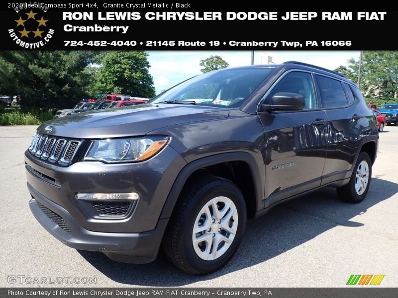 Granite Crystal Metallic / Black 2020 Jeep Compass Sport 4x4
