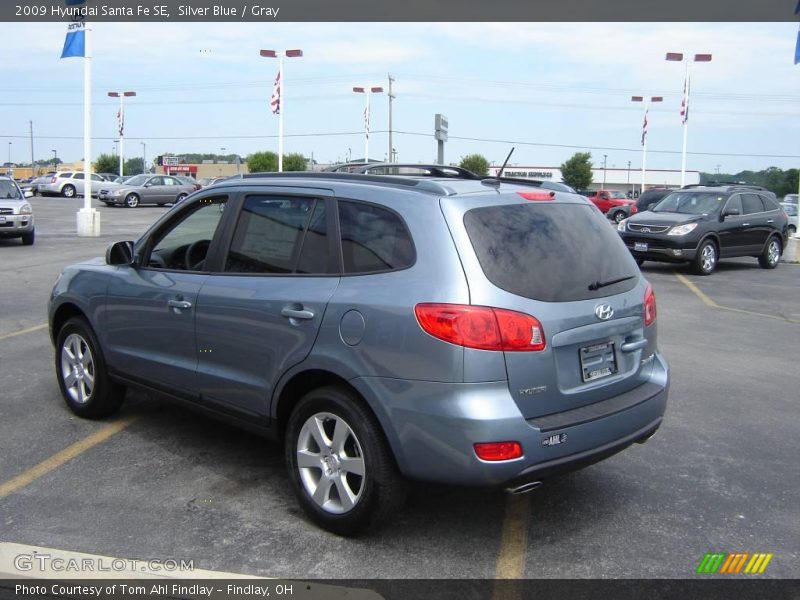 Silver Blue / Gray 2009 Hyundai Santa Fe SE