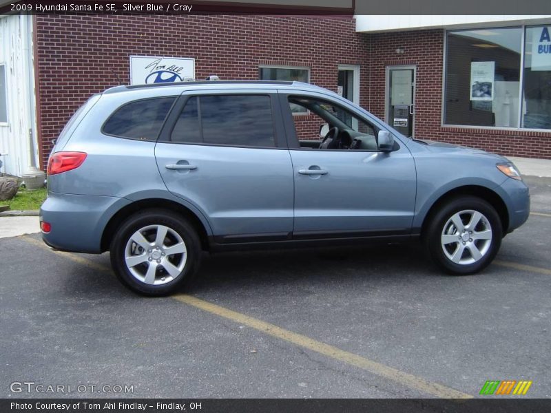 Silver Blue / Gray 2009 Hyundai Santa Fe SE