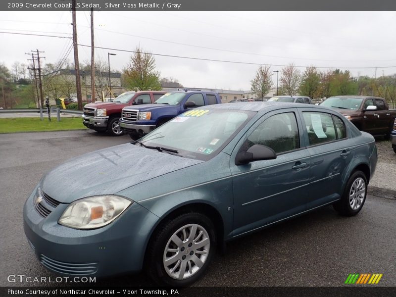 Silver Moss Metallic / Gray 2009 Chevrolet Cobalt LS Sedan