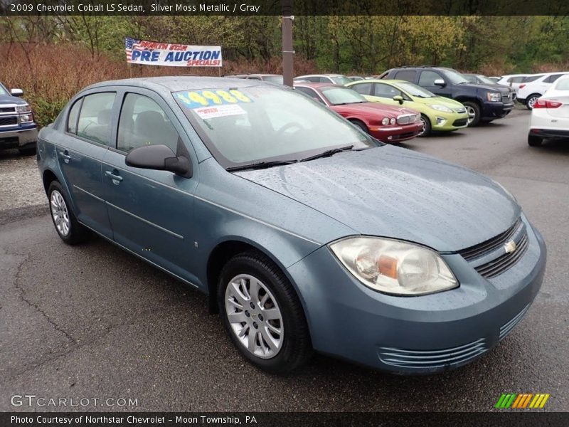 Silver Moss Metallic / Gray 2009 Chevrolet Cobalt LS Sedan