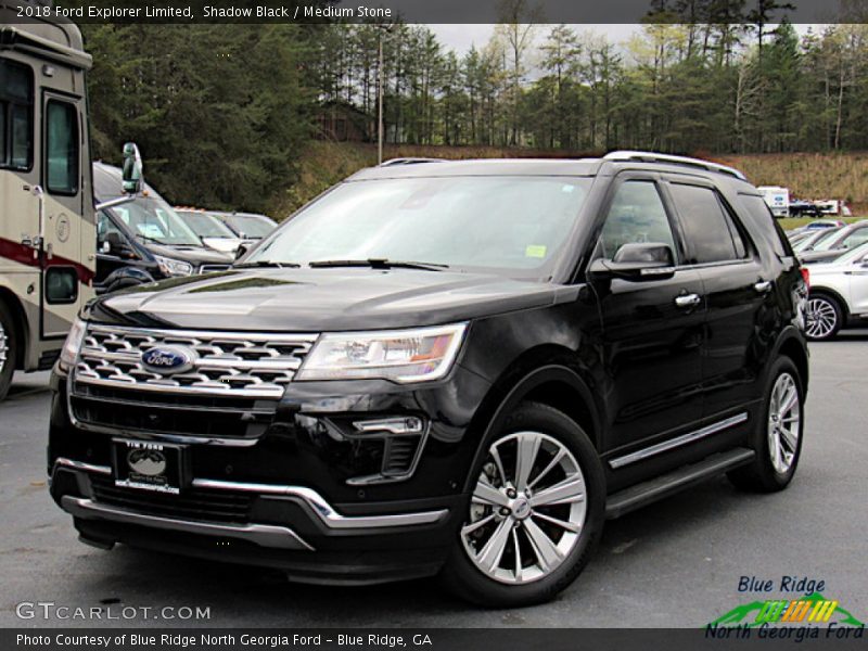 Shadow Black / Medium Stone 2018 Ford Explorer Limited