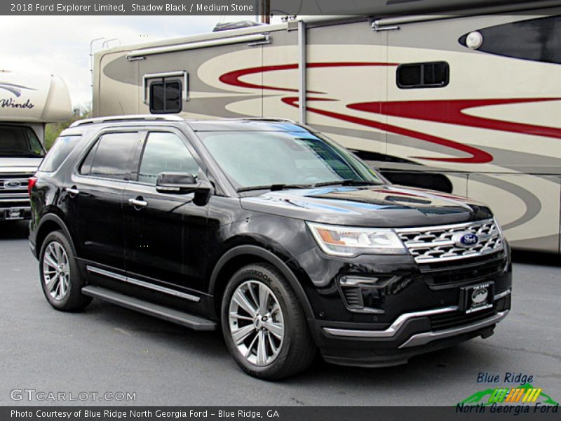 Shadow Black / Medium Stone 2018 Ford Explorer Limited