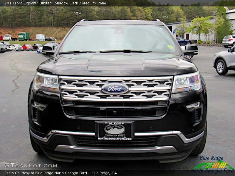Shadow Black / Medium Stone 2018 Ford Explorer Limited