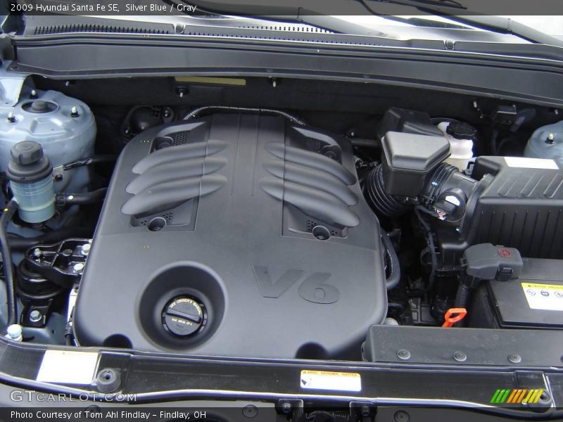 Silver Blue / Gray 2009 Hyundai Santa Fe SE
