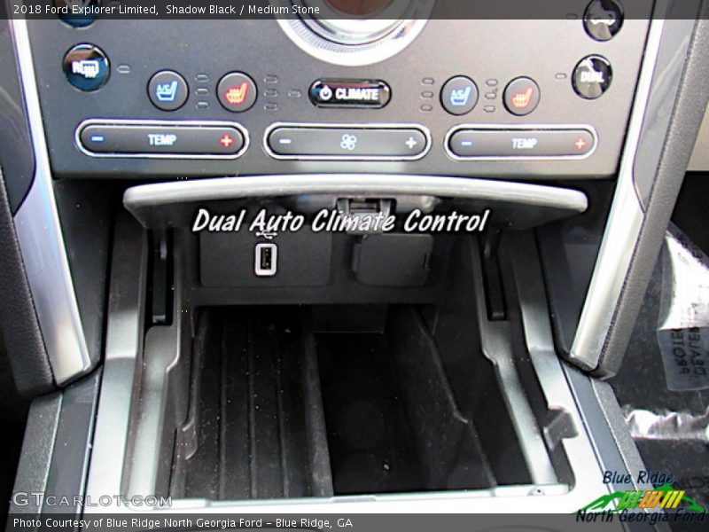 Shadow Black / Medium Stone 2018 Ford Explorer Limited