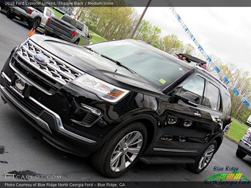 Shadow Black / Medium Stone 2018 Ford Explorer Limited