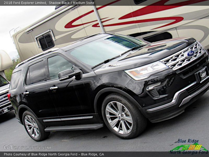 Shadow Black / Medium Stone 2018 Ford Explorer Limited