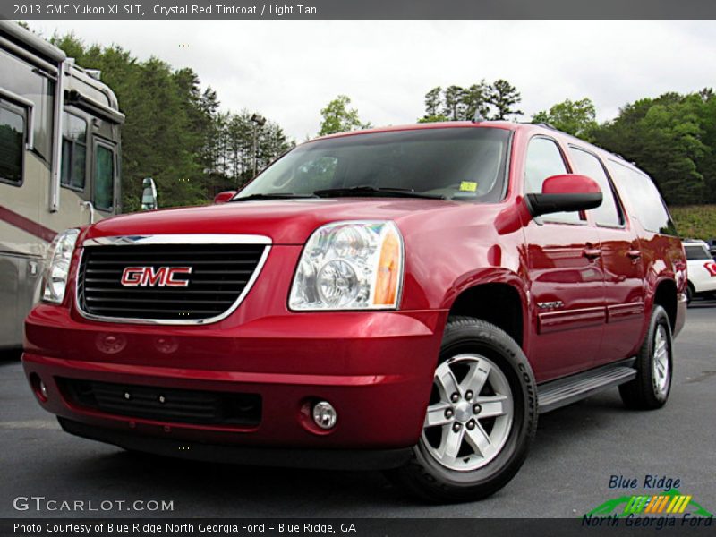 Crystal Red Tintcoat / Light Tan 2013 GMC Yukon XL SLT