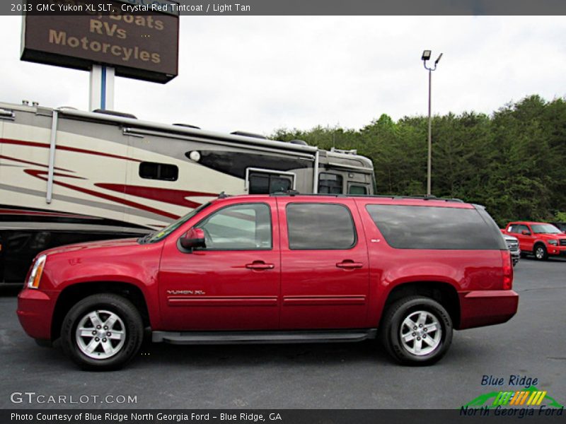Crystal Red Tintcoat / Light Tan 2013 GMC Yukon XL SLT