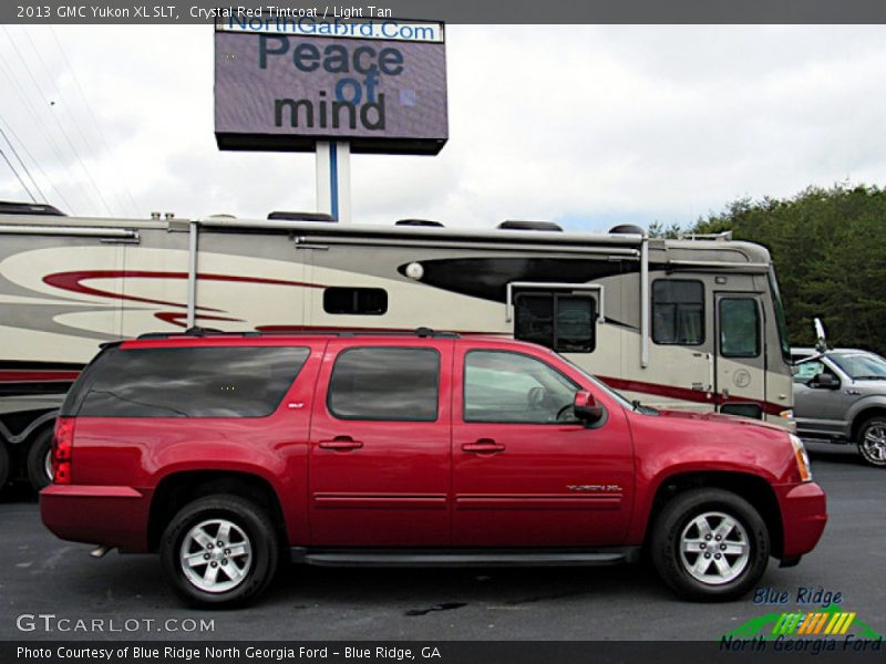 Crystal Red Tintcoat / Light Tan 2013 GMC Yukon XL SLT