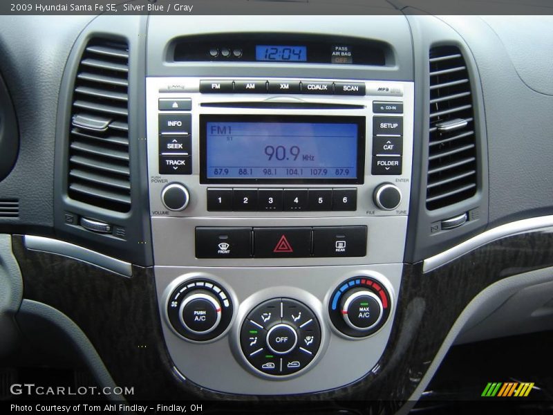 Silver Blue / Gray 2009 Hyundai Santa Fe SE