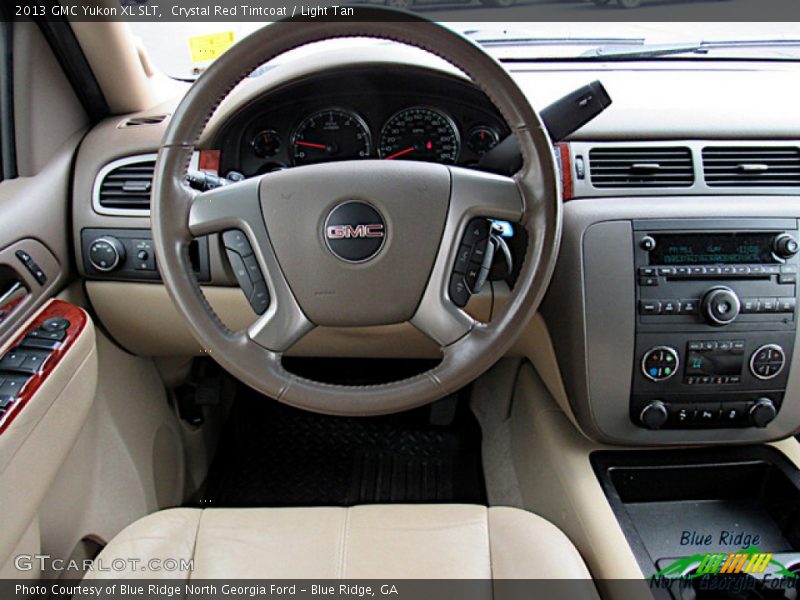 Crystal Red Tintcoat / Light Tan 2013 GMC Yukon XL SLT