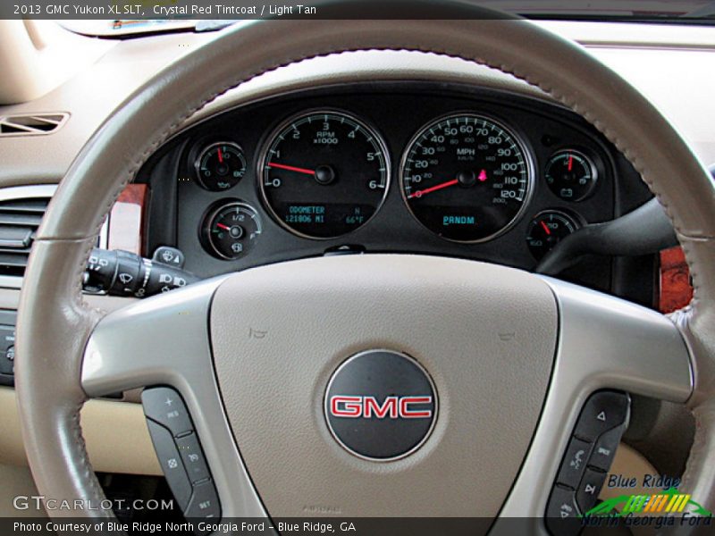 Crystal Red Tintcoat / Light Tan 2013 GMC Yukon XL SLT