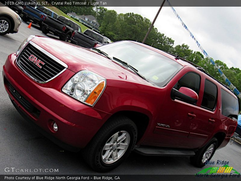 Crystal Red Tintcoat / Light Tan 2013 GMC Yukon XL SLT
