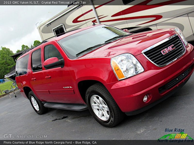 Crystal Red Tintcoat / Light Tan 2013 GMC Yukon XL SLT