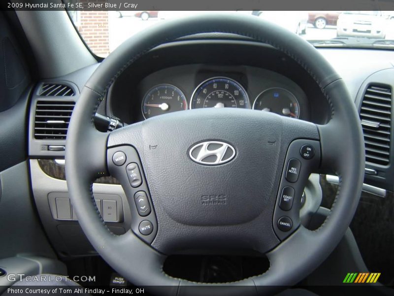 Silver Blue / Gray 2009 Hyundai Santa Fe SE