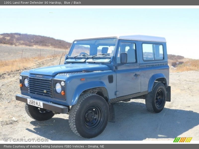 Blue / Black 1991 Land Rover Defender 90 Hardtop