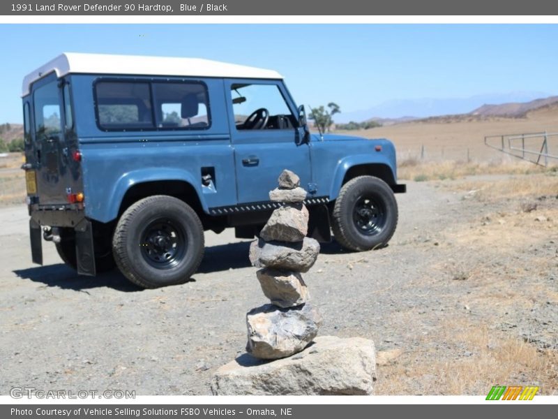 Blue / Black 1991 Land Rover Defender 90 Hardtop