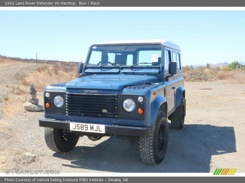 Blue / Black 1991 Land Rover Defender 90 Hardtop