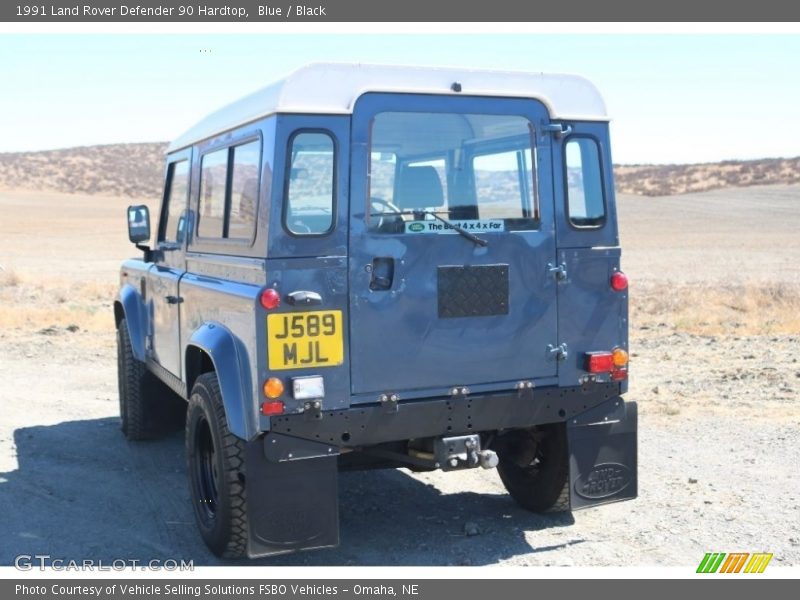 Blue / Black 1991 Land Rover Defender 90 Hardtop