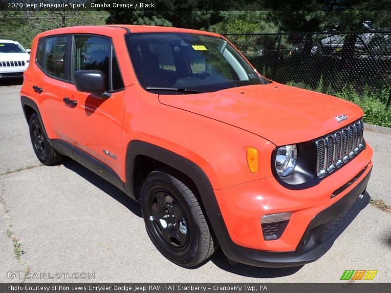 Omaha Orange / Black 2020 Jeep Renegade Sport