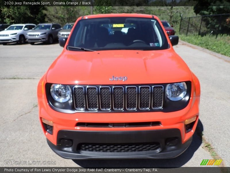 Omaha Orange / Black 2020 Jeep Renegade Sport