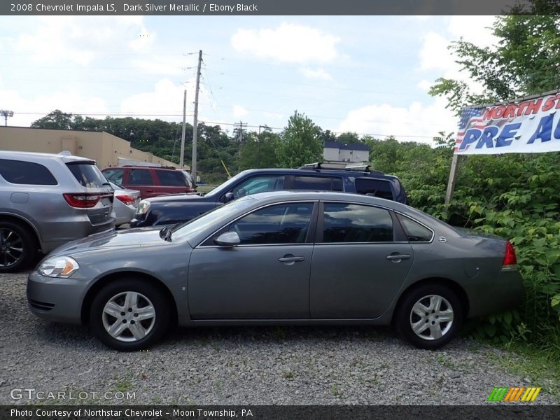 Dark Silver Metallic / Ebony Black 2008 Chevrolet Impala LS