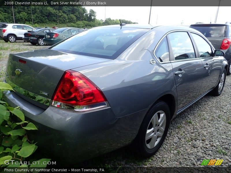 Dark Silver Metallic / Ebony Black 2008 Chevrolet Impala LS